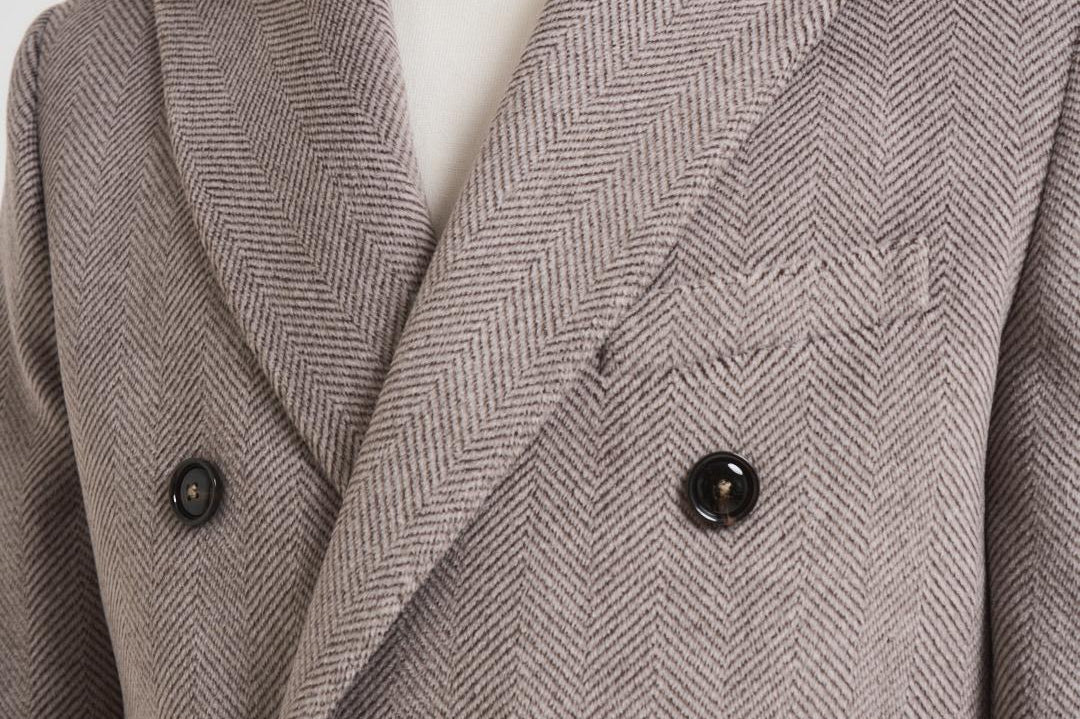 Cappotto uomo doppiopetto grigio MAINE MCPS126MORO ACCADEMIE TESSILI 