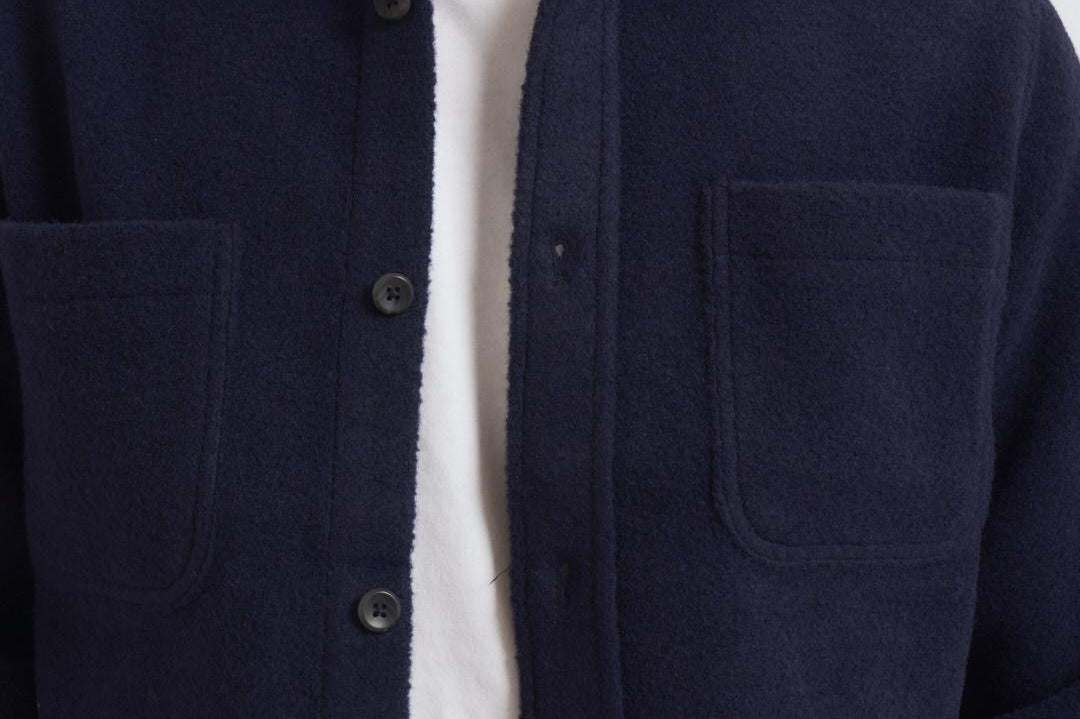 Camicia Lennon Bouclé avorio blu 1000547 460 LES DEUX 