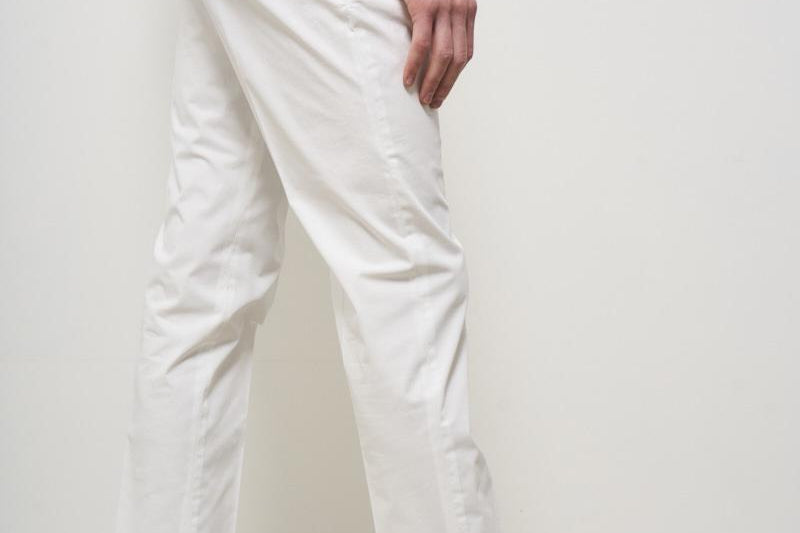 Pantalone uomo bianco Tiberio TIBERIO 325127120 BRIGLIA 