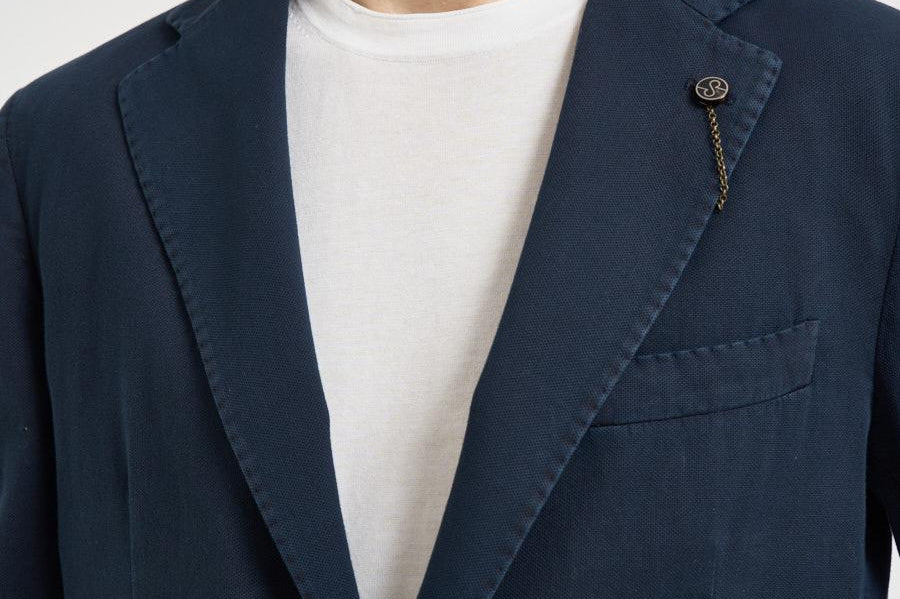 Giacca uomo monopetto blu notte GL797MF 102579 SANTANIELLO 