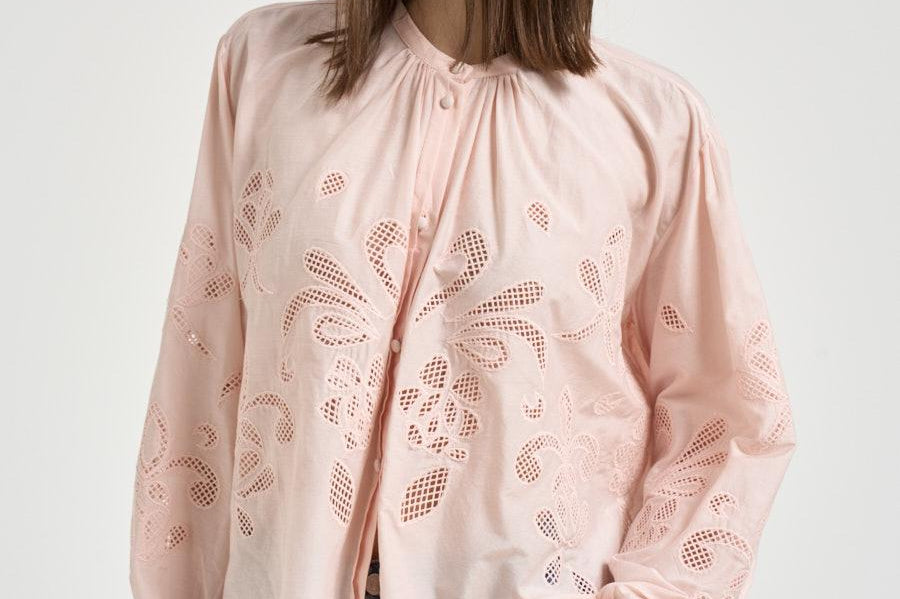 Camicia donna Lunamaris bohemienne cipria 14599 peonia2079 FORTE FORTE 