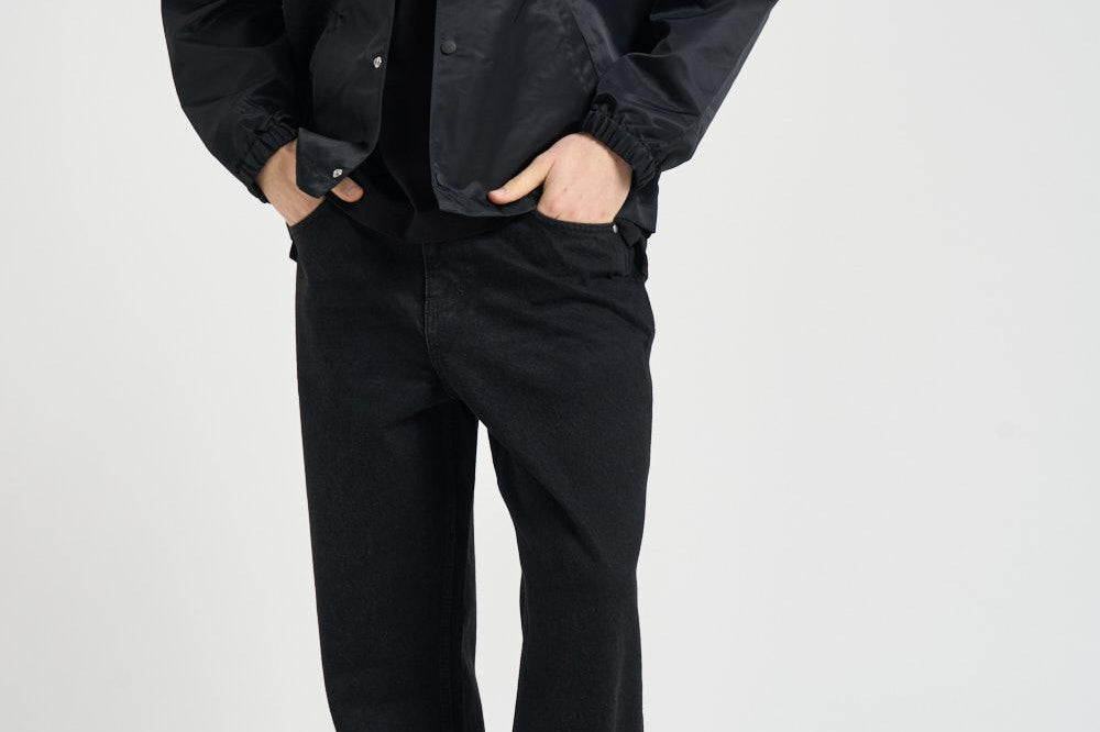 Giacca uomo in nylon nero JT183 PA014BL DROLE DE MONSIEUR 