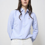 Camicia donna slim celeste 211891377 004 RALPH LAUREN 