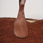Borsa donna Tokyo in rafia mattone TOKYO WOOD IBELIV 