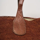 Borsa donna Tokyo in rafia mattone TOKYO WOOD IBELIV 