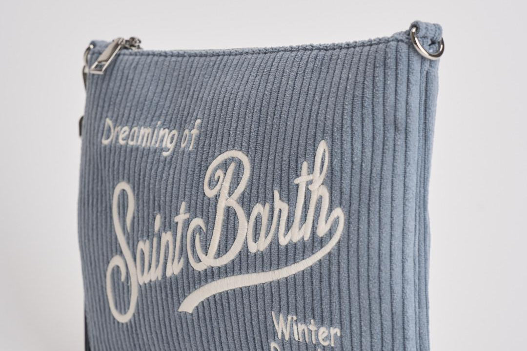 Pochette donna Parisienne Corduroy a coste celeste PARISIENNE COURD36 MC2 SAINT BARTH 