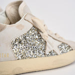 Sneakers donna Super-Star panna e argento GWF00103 F00890110931 GOLDEN GOOSE 