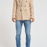 Giacca uomo doppiopetto beige CN5120 1084F CIRCOLO 1901 