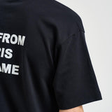 T-shirt uomo girocollo nera TS203 CO002BL DROLE DE MONSIEUR 