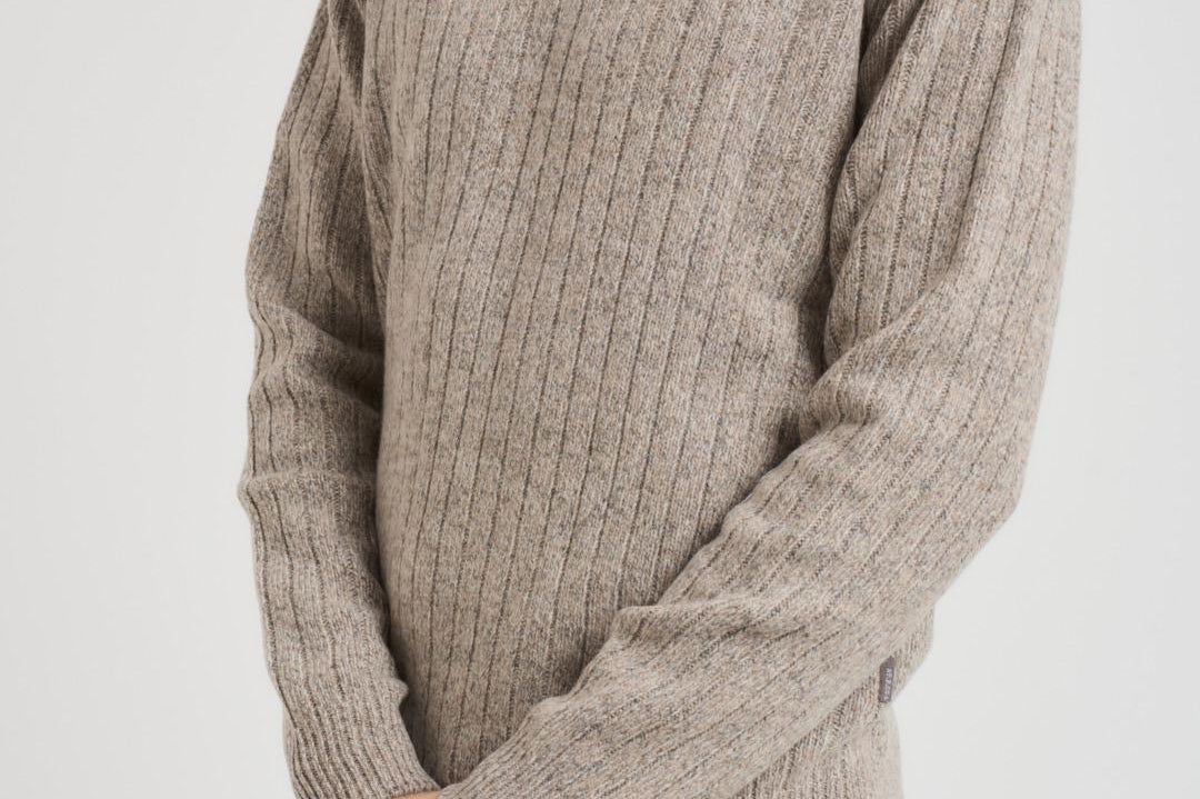 Polo uomo in maglia a righe tortora 420 EN000C940 AT.P.CO 