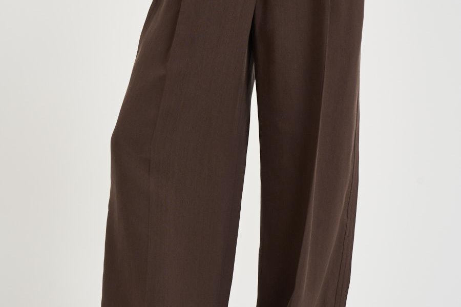 Pantalone donna a palazzo marrone HELIS BRO0226S IRO 