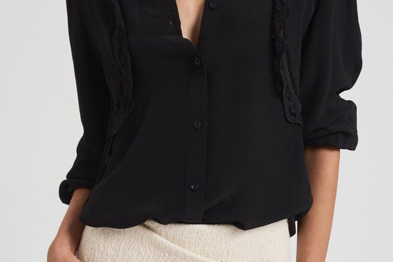 Blusa donna Filippa ricamo nera HT0661FA C3J11I01BK ISABEL MARANT 