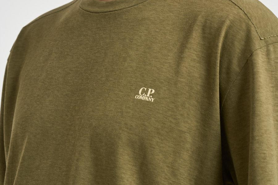 T-shirt uomo girocollo verde oliva TS192A 644 C.P. COMPANY 