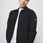 Camicia uomo nera con zip 1200032 S00WNV0129 STONE ISLAND 