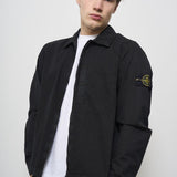 Camicia uomo nera con zip 1200032 S00WNV0129 STONE ISLAND 