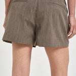 Pantaloncino donna tailoring tortora SISSY BROWNTERRA IRO 