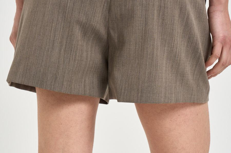 Pantaloncino donna tailoring tortora SISSY BROWNTERRA IRO 