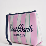 Pochette donna Aline a righe rosa e bianca ALINE 00760L MC2 SAINT BARTH 