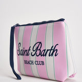 Pochette donna Aline a righe rosa e bianca ALINE 00760L MC2 SAINT BARTH 