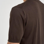 T-shirt uomo girocollo in maglia marrone 300421 170 KANGRA 