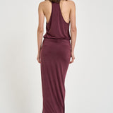 Abito donna lungo bordeaux TM190147B ROUGENOIR THE ANDAMANE 