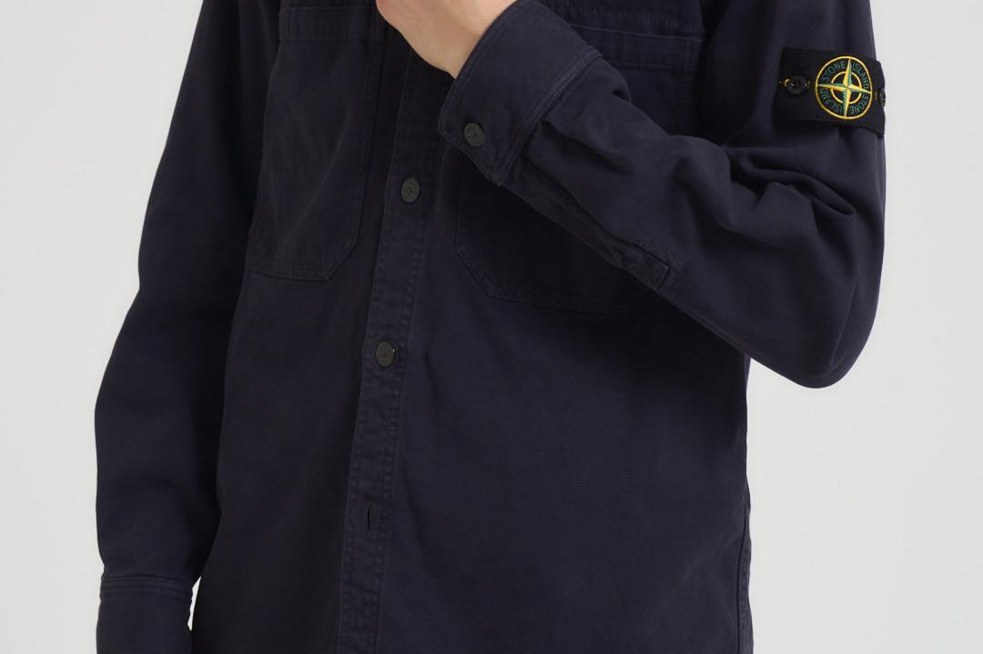 Camicia uomo in cotone blu notte 1200025 S0184V0126 STONE ISLAND 