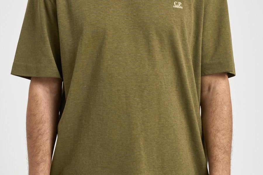 T-shirt uomo girocollo verde oliva TS192A 644 C.P. COMPANY 