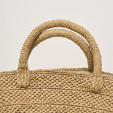 Borsa donna Ela in rafia chiara ELA TEA IBELIV 