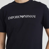 T-shirt in cotone nero<BR/> 8N1TN5 0974 EMPORIO ARMANI 