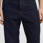 Jeans uomo wide leg in denim scuro GIACOMO 1D028 TELA GENOVA 