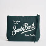Pochette donna Aline in nylon verde ALINENYLON 00104L MC2 SAINT BARTH 