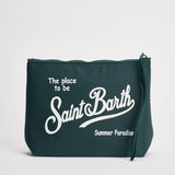 Pochette donna Aline in nylon verde ALINENYLON 00104L MC2 SAINT BARTH 