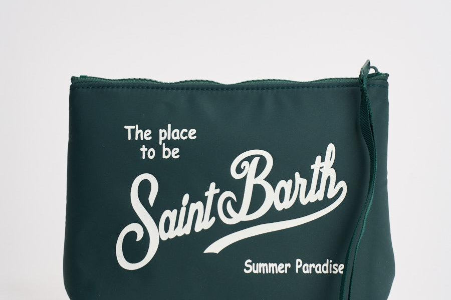 Pochette donna Aline in nylon verde ALINENYLON 00104L MC2 SAINT BARTH 