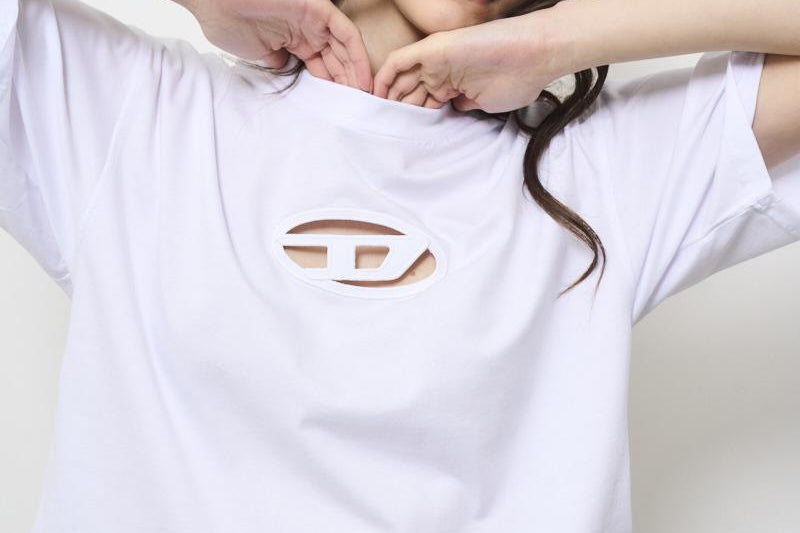 T-shirt donna bianca A15096 0NIAX100 DIESEL 