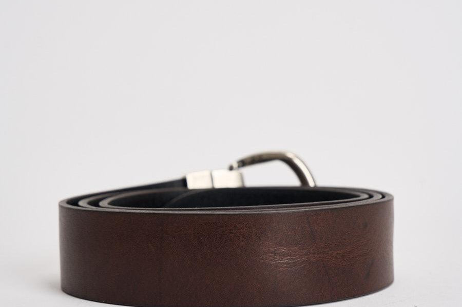Cintura uomo doublef ace in pelle marrone e nera GI.ESCAPE DOUBLEFACE ACCADEMIE TESSILI 