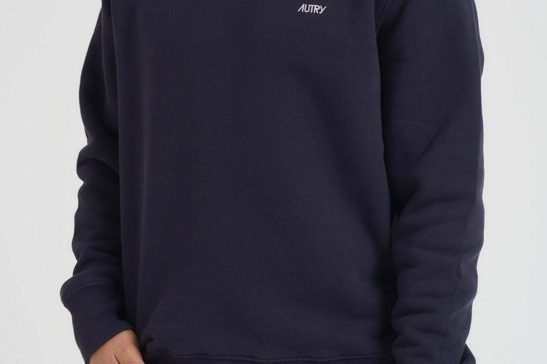 Felpa uomo girocollo blu SWPM A1JB AUTRY 