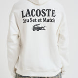 Felpa con cappuccio uomo panna SH5947 70V LACOSTE 