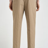 Pantalone uomo doppia pinces beige BELLOD 300519553 BRIGLIA 