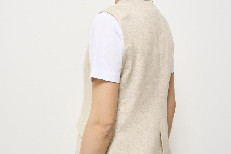 Giacca donna gilet beige 2157 542481 L.B.M. 