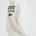 Felpa con cappuccio uomo panna SH5947 70V LACOSTE 