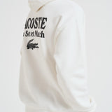 Felpa con cappuccio uomo panna SH5947 70V LACOSTE 