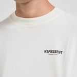 T-shirt uomo girocollo bianca OCM41114 FLATWHITE REPRESENT 