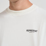 T-shirt uomo girocollo bianca OCM41114 FLATWHITE REPRESENT 