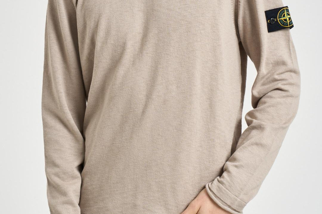Maglia uomo girocollo beige 5100052 S00B0V009A STONE ISLAND 
