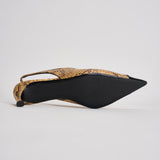 Slingback donna in pelle pitonata 1159843091 JOJOBA3091 ROTATE 