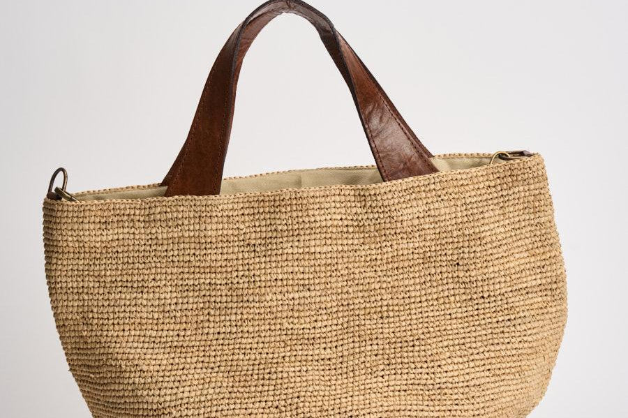 Borsa donna Mirozy in rafia beige MIROZY TEA IBELIV 