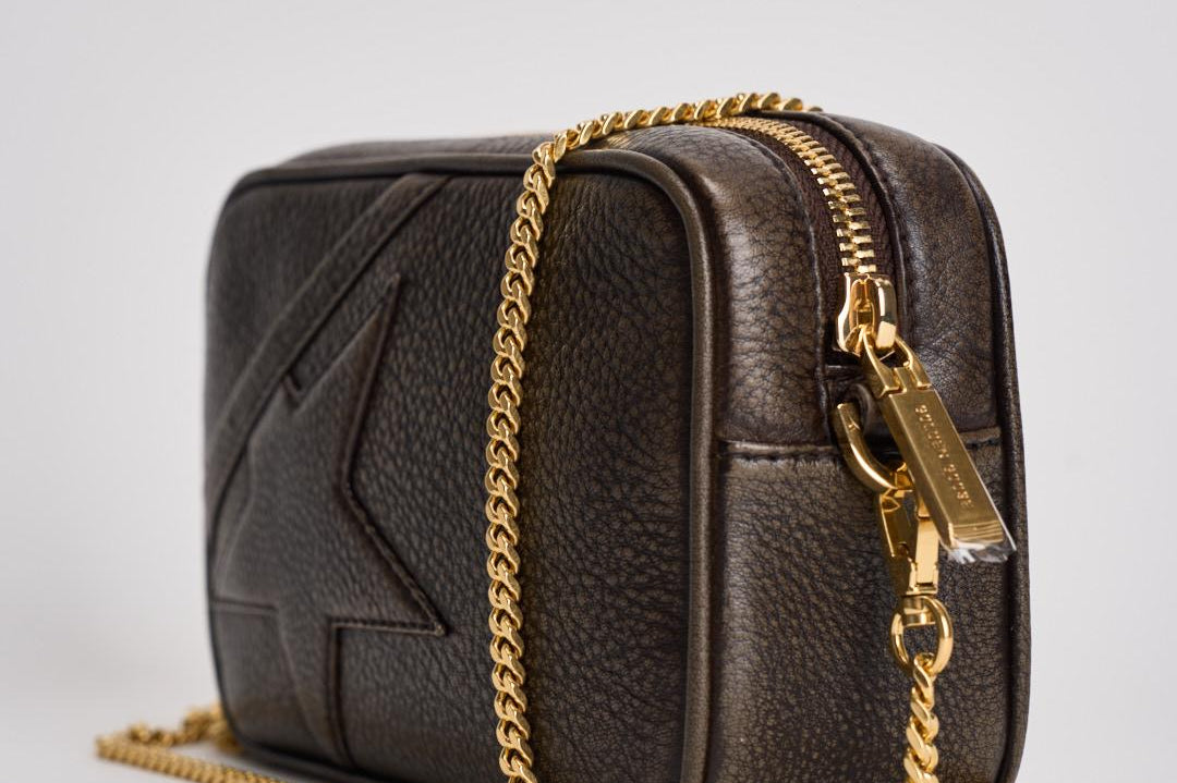 Borsa donna mini star bag moro GWA00228 A00075955357 GOLDEN GOOSE 