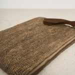 Pochette donna Ampy in rafia marrone AMPY DARKTEA IBELIV 