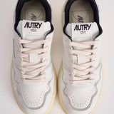 Sneakers donna Clc Low bianca e grigia ROLW MY06 AUTRY 