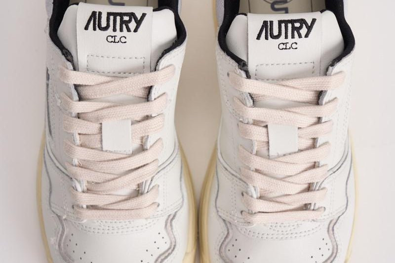 Sneakers donna Clc Low bianca e grigia ROLW MY06 AUTRY 